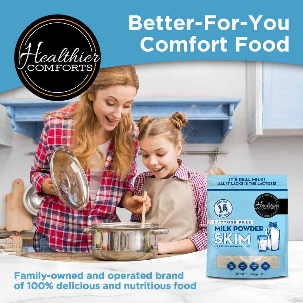Healthier Comforts portion size on scale illustrating yield and compact storage