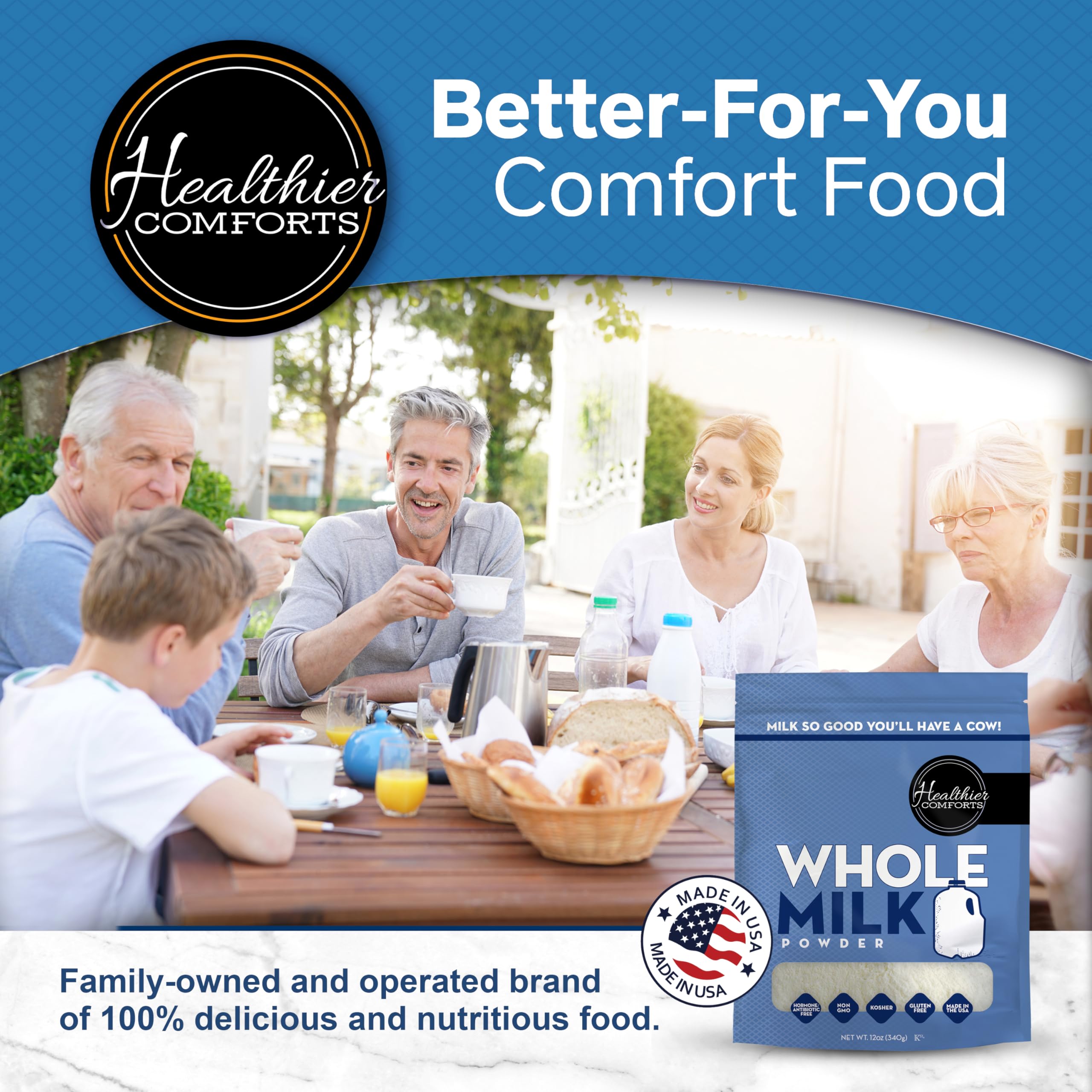 Healthier Comforts resealable closure detail showing easy storage and freshness retention