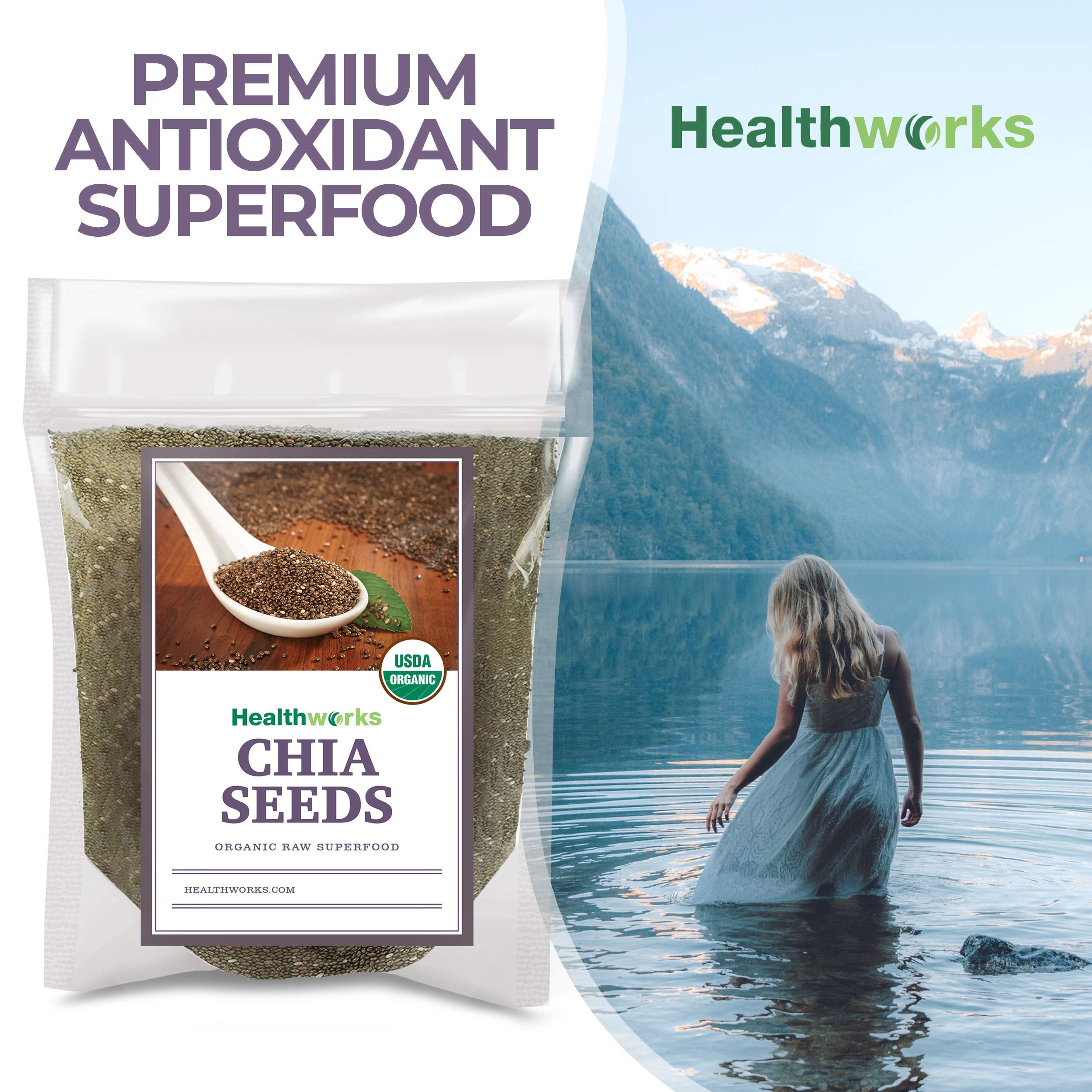 Healthworks chia pudding in jar demonstrating creamy texture and grab-and-go breakfast benefit
