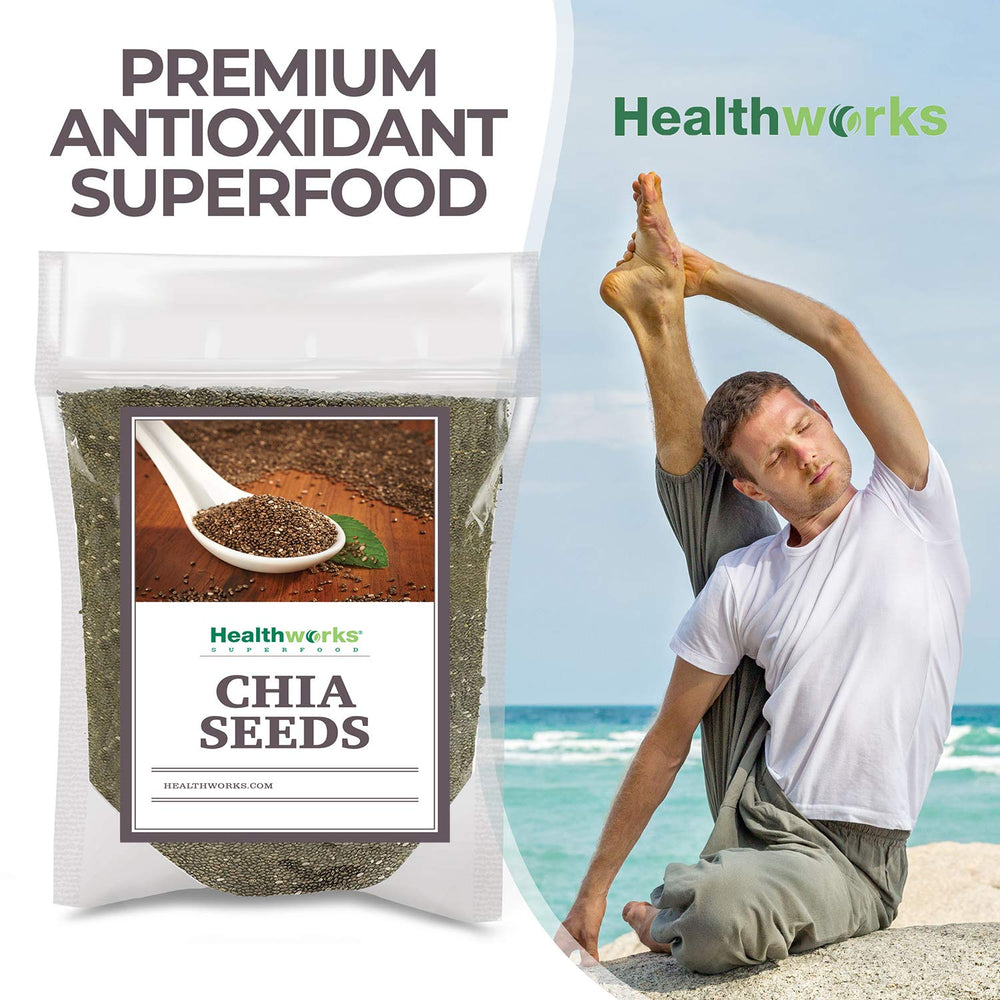 Healthworks Superfoods 6 lb bag beside measuring cup showing quantity scale