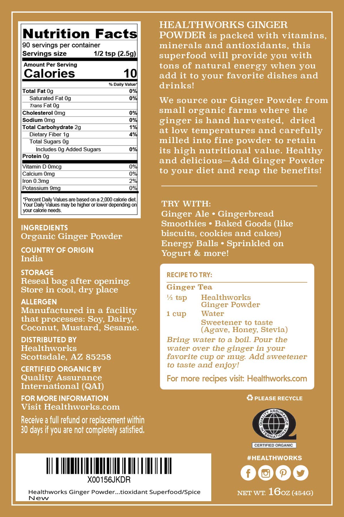 Healthworks Superfoods kitchen scene with powder near ingredients showing everyday culinary use