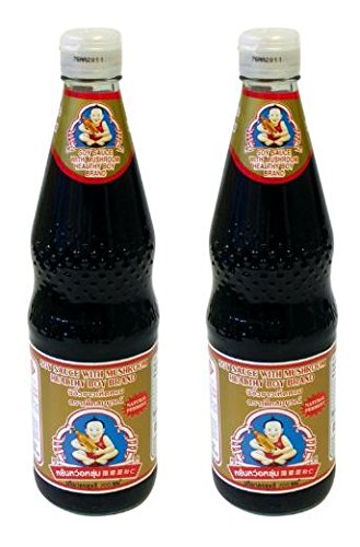 Healthy Boy bottle front showing label and rich color for savory cooking