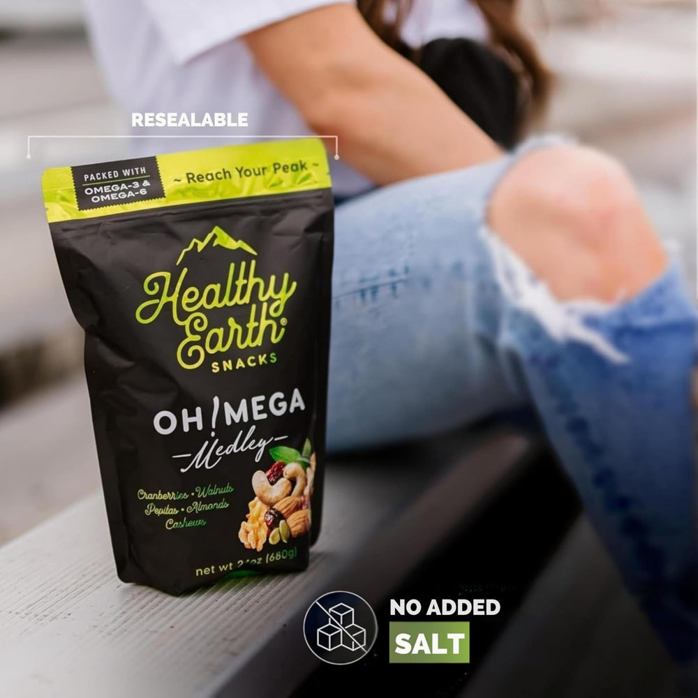 Healthy Earth walnut focus displaying omega-rich texture and crunch benefit