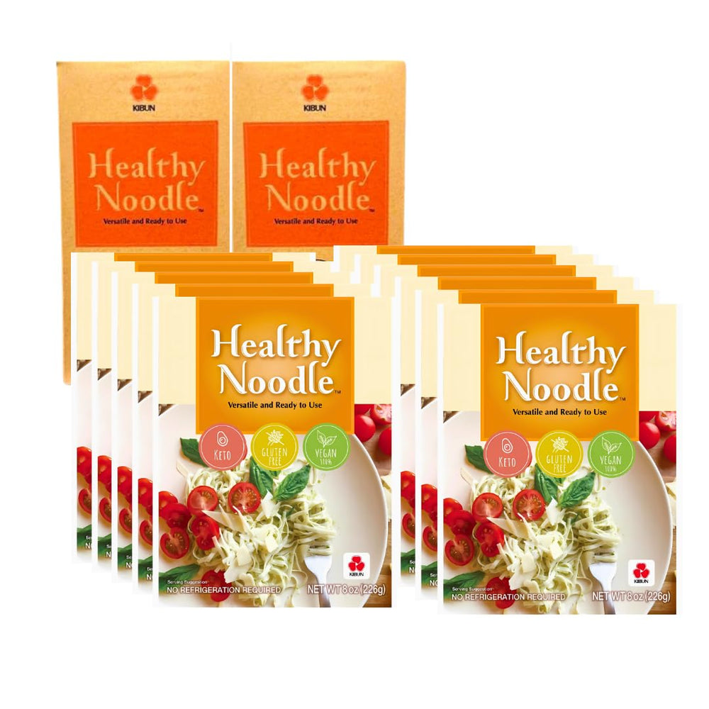 Healthy Noodle front packaging showing brand and vegan benefits