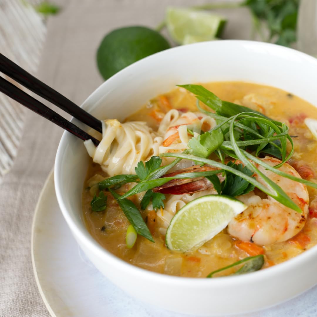 Healthy Noodle nutrition and ingredient label clearly visible benefits