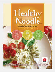 Healthy Noodle close-up texture of okara noodles highlighting fiber