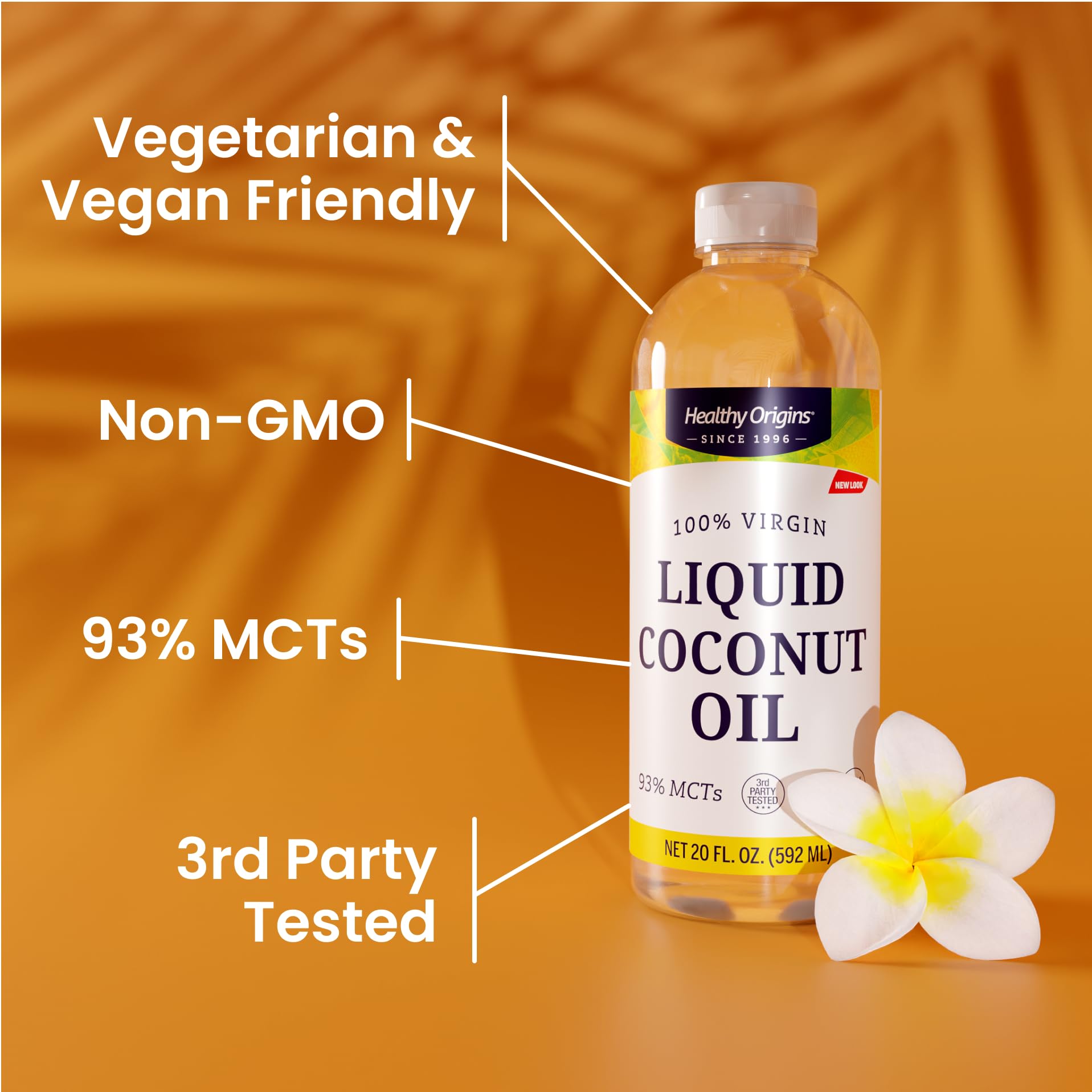 Healthy Origins bottle with baking ingredients showing use in cookies and sweets