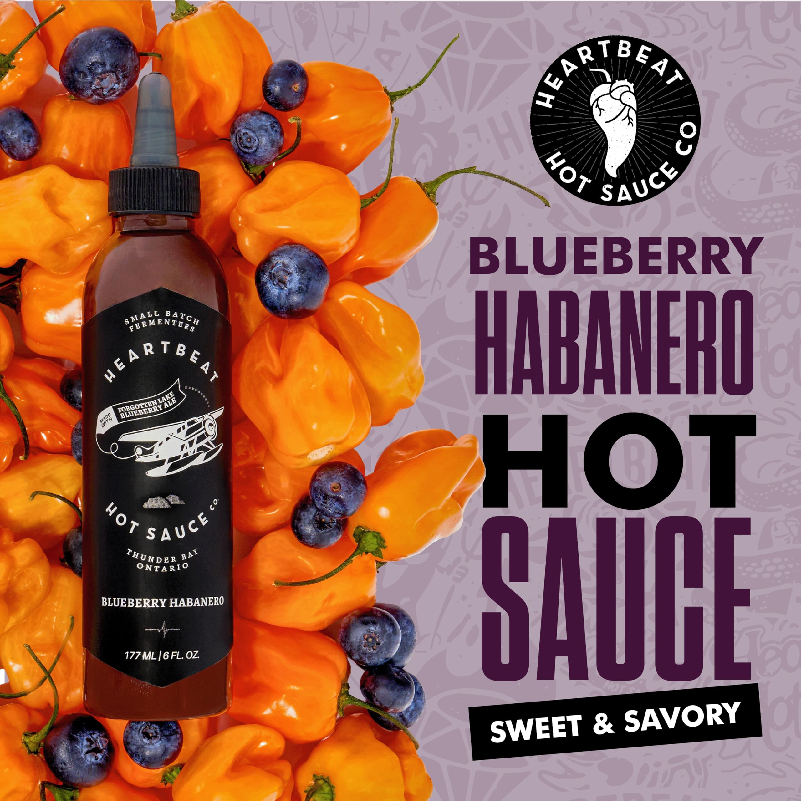 HEARTBEAT HOT SAUCE CO. drizzled on pancakes adding sweet-heat flavor