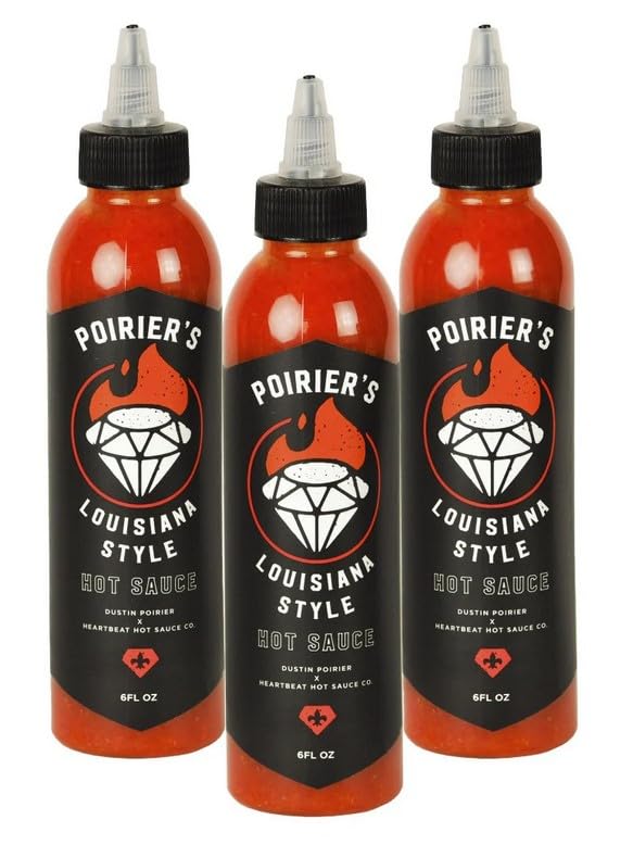 HEARTBEAT HOT SAUCE CO. front packaging showing three bottles and bright label, adds pantry-ready flavor