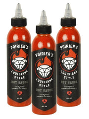 HEARTBEAT HOT SAUCE CO. front packaging showing three bottles and bright label, adds pantry-ready flavor