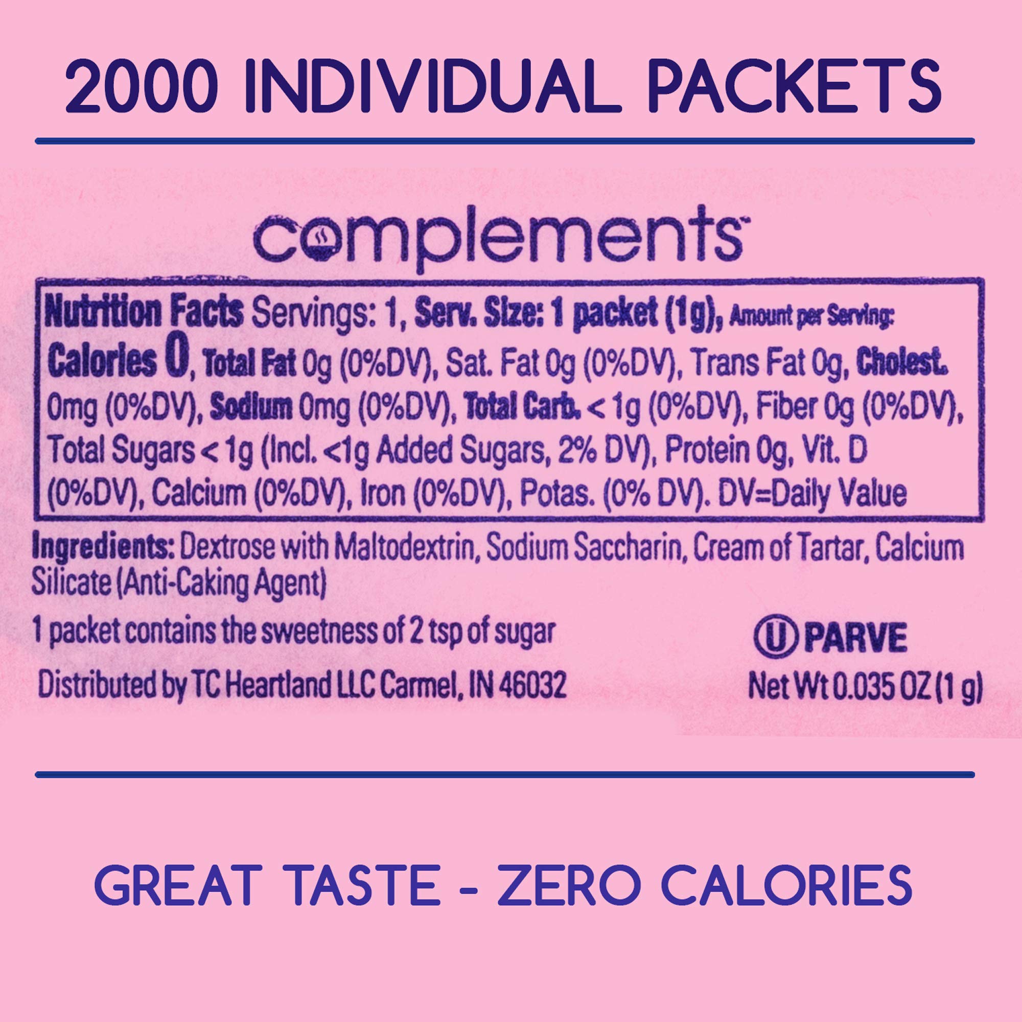 HEARTLAND packet being poured into coffee demonstrating fast dissolve benefit