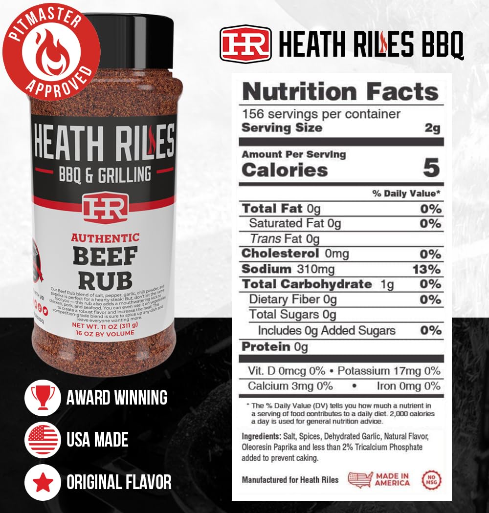 Heath Riles BBQ close-up of rub texture, shows coarse pepper benefit