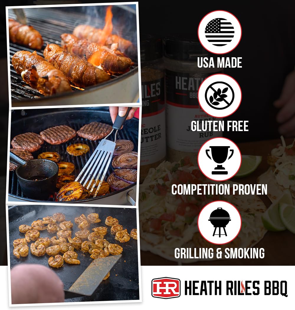 Heath Riles BBQ spoon with rub for measuring and portion control