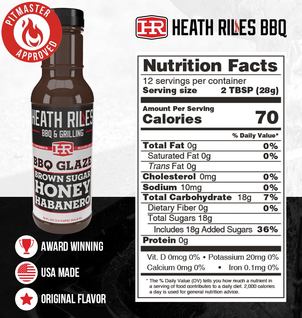 Heath Riles BBQ close-up of glaze texture, shows thick glossy consistency