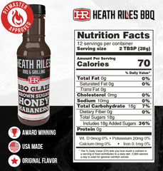 Heath Riles BBQ close-up of glaze texture, shows thick glossy consistency