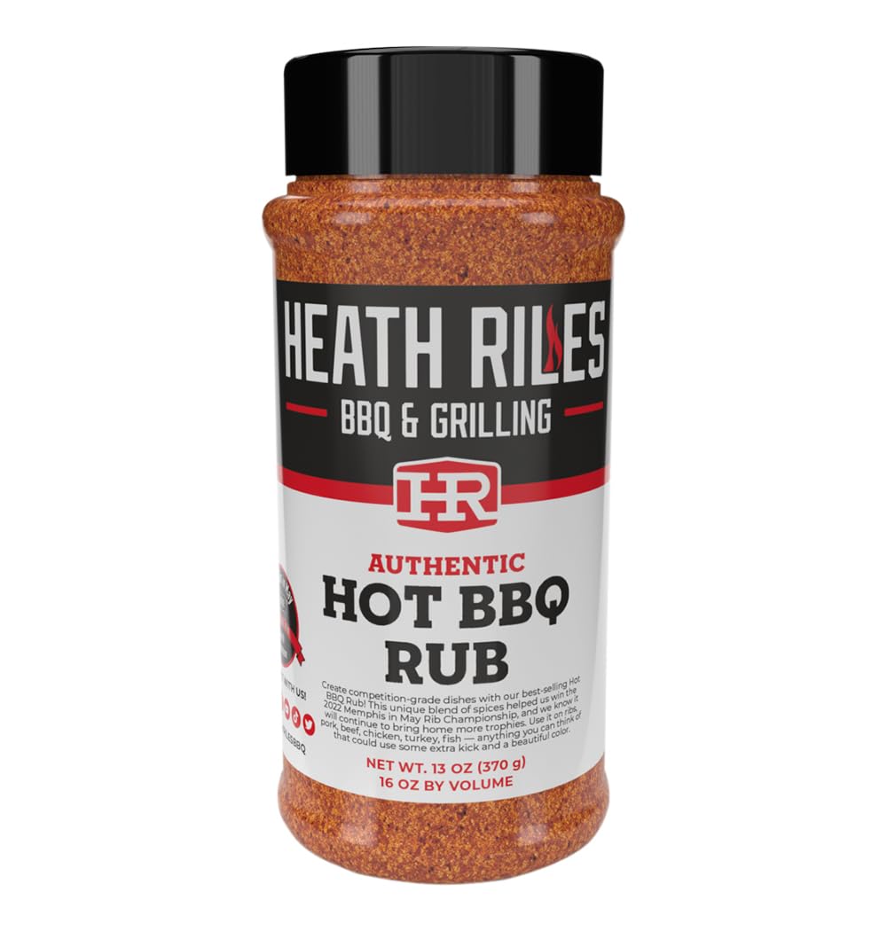 Heath Riles front label showing brand and hot rub for confident purchase