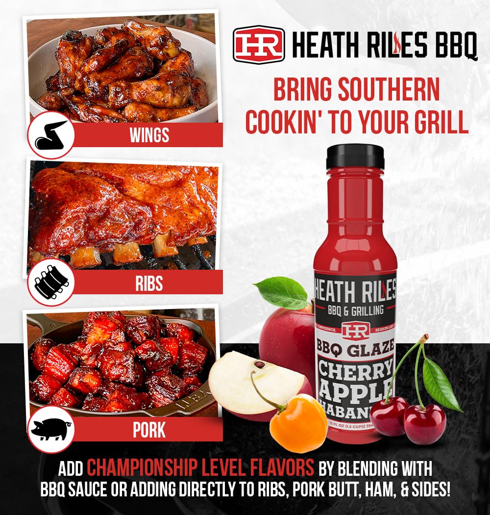 Heath Riles glaze texture drizzle demonstrating glossy finish and caramelization