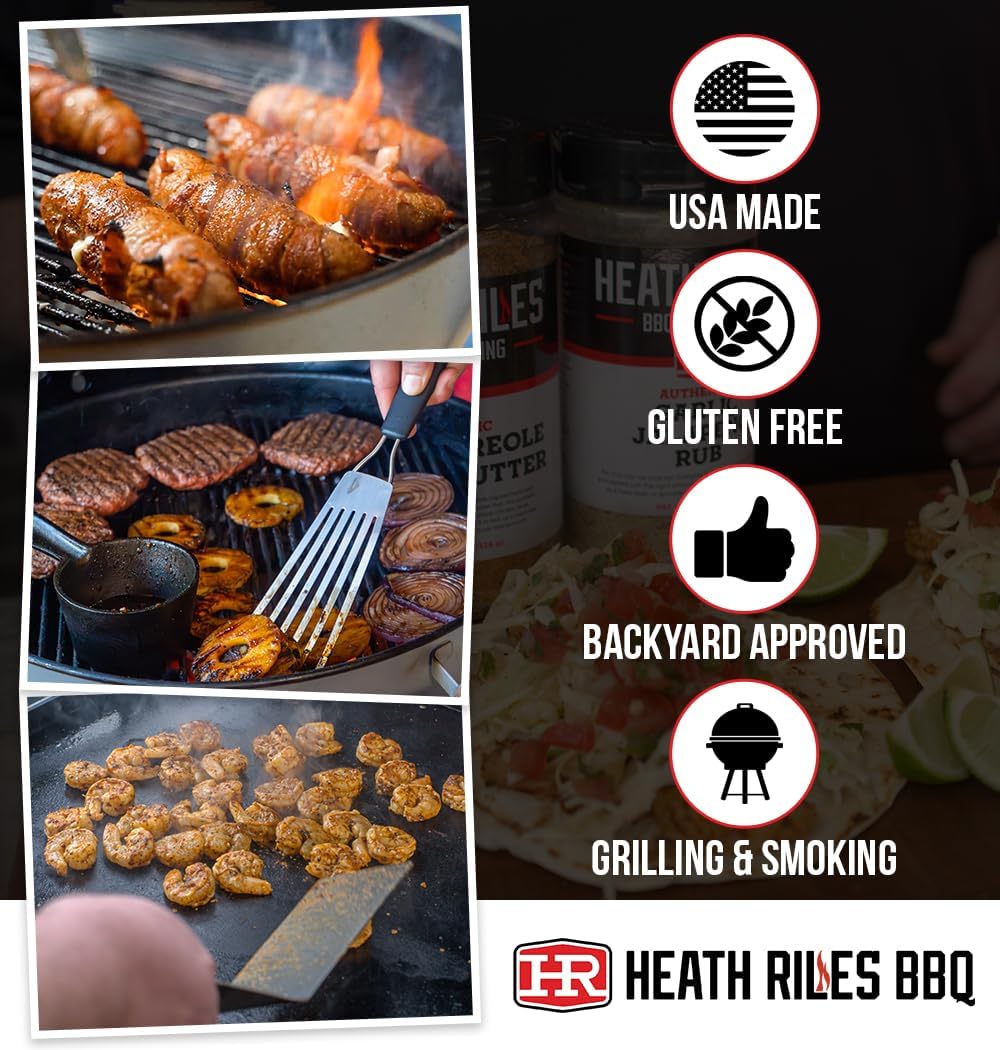 Heath Riles glaze brushed on ribs in backyard setting for glossy finish