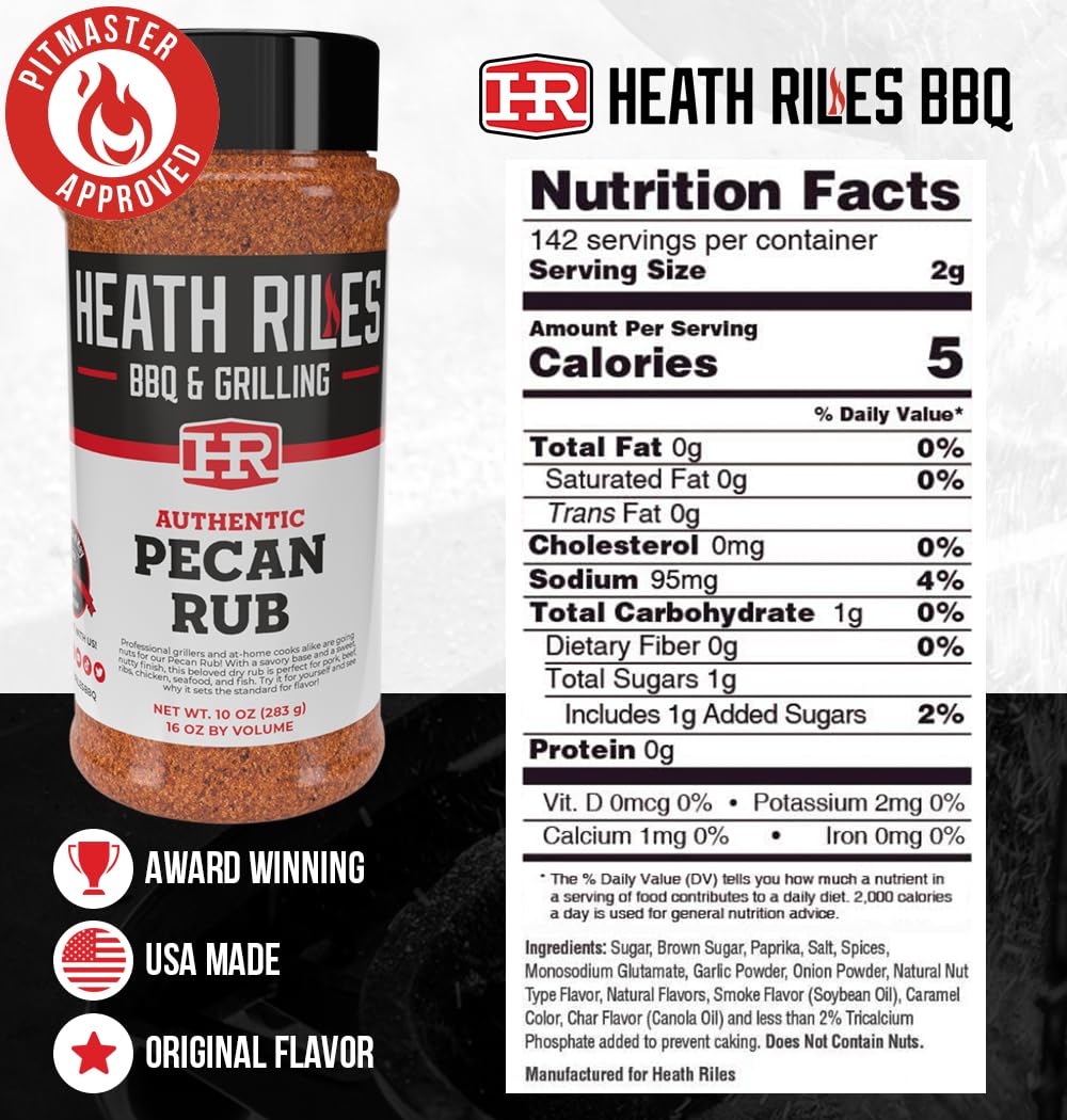 Heath Riles BBQ close-up texture of rub highlighting real ingredients
