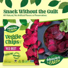 Heaven & Earth close-up of beet chip texture highlighting crispness and color