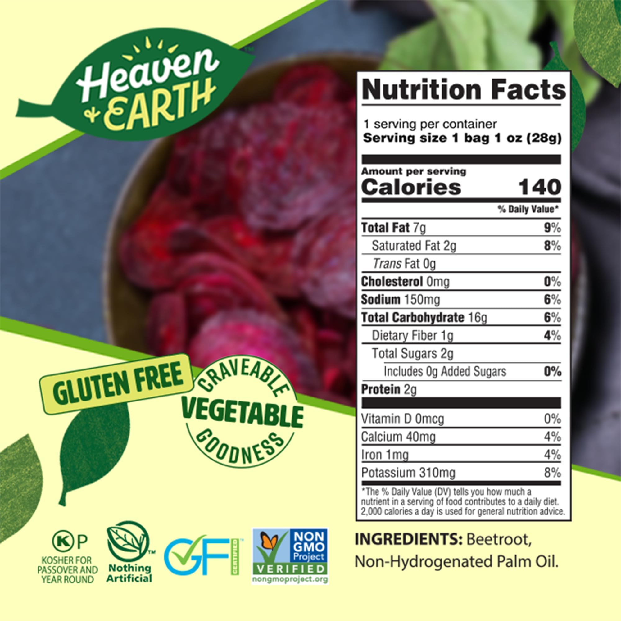 Heaven & Earth kosher for Passover label emphasizing certified dietary suitability