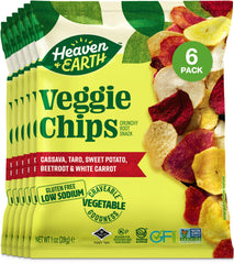 HEAVEN & EARTH front packaging showing 6-pack and benefits