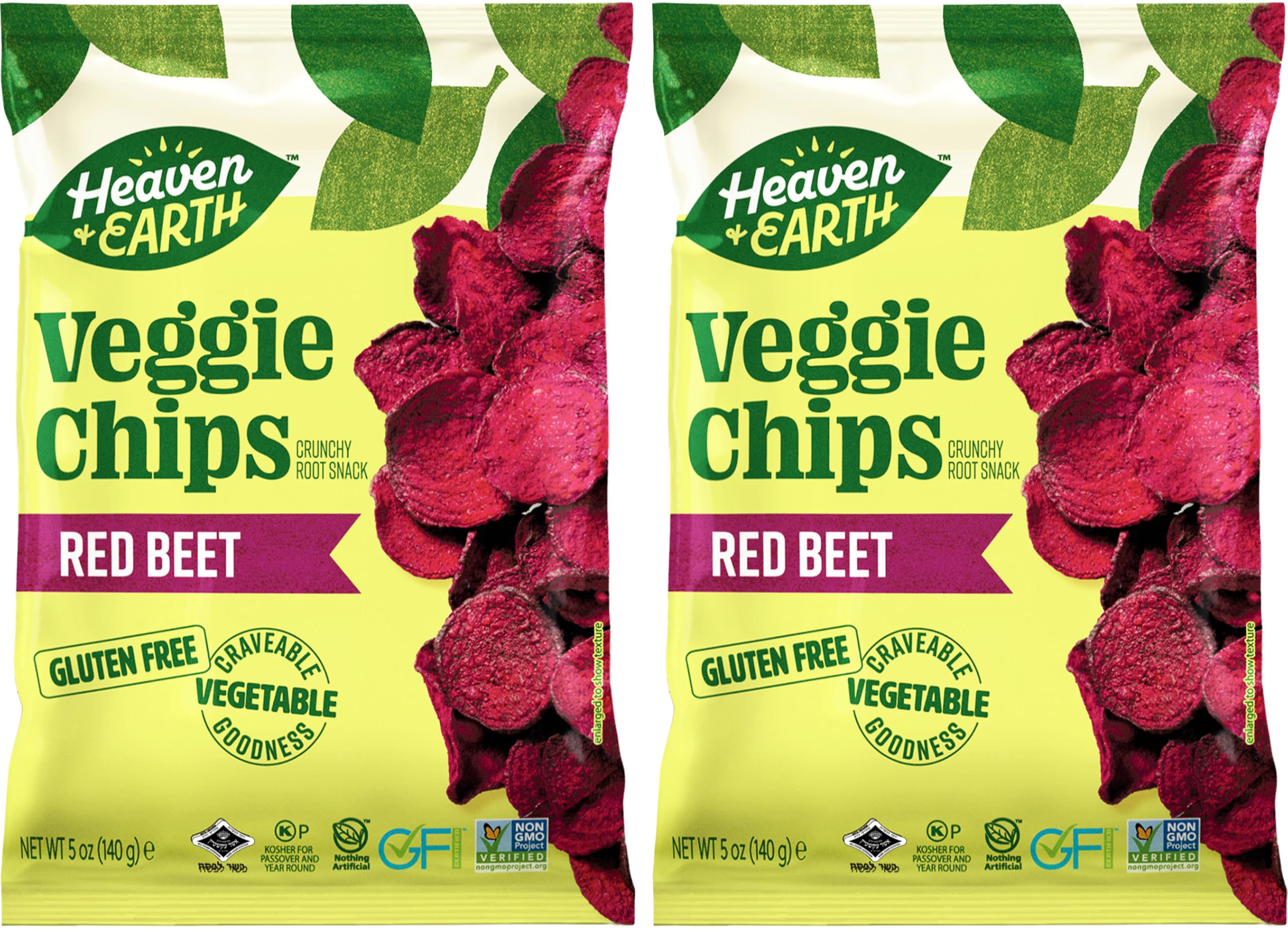 HEAVEN & EARTH front packaging showing 5oz bag and label benefits