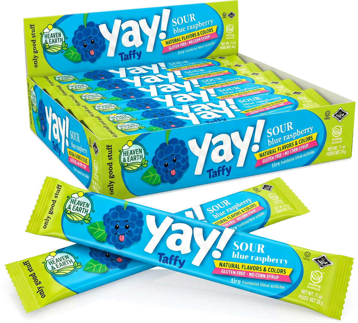 Heaven & Earth front packaging showing 24-pack and natural benefits