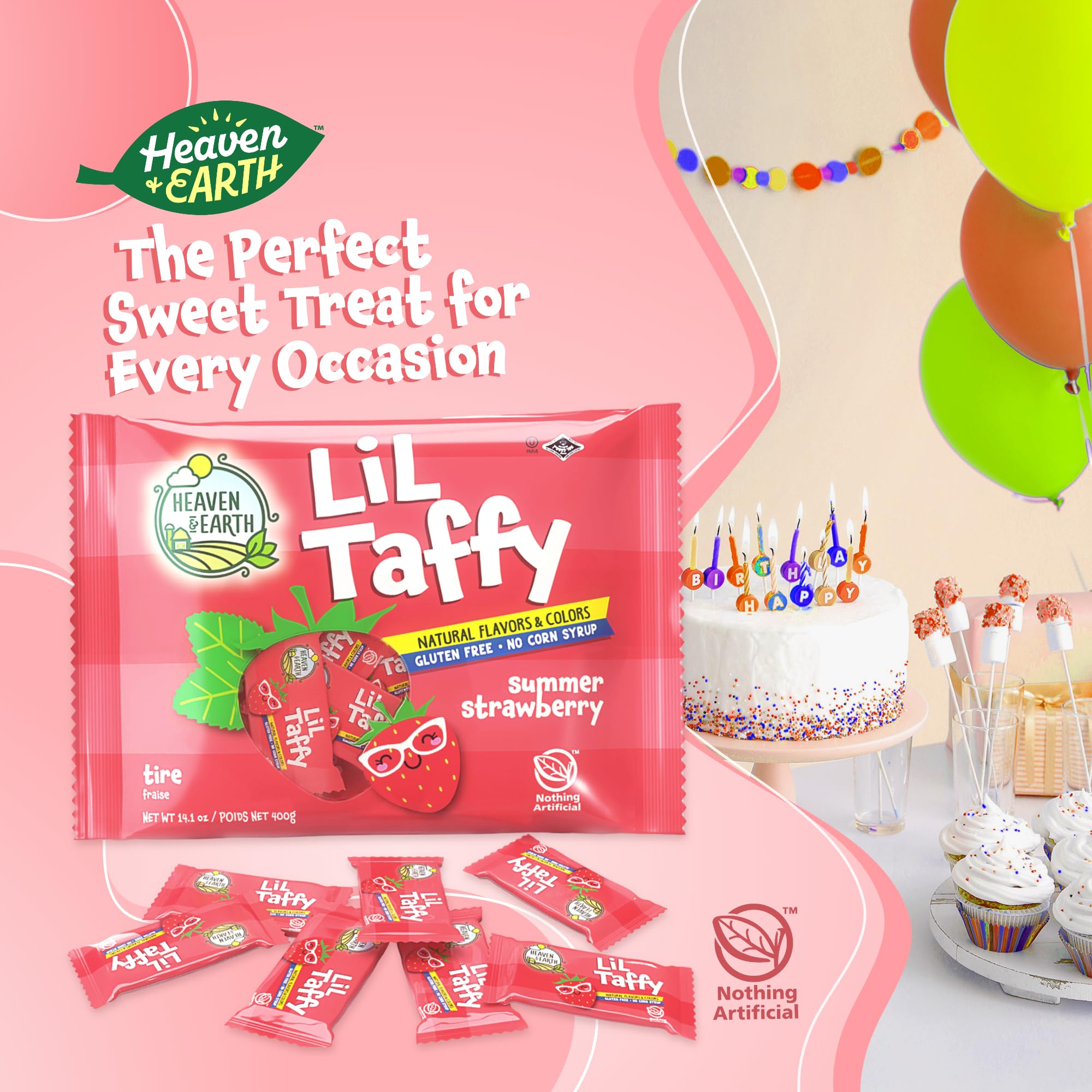 Heaven & Earth individually wrapped pieces ready for sharing and hygiene