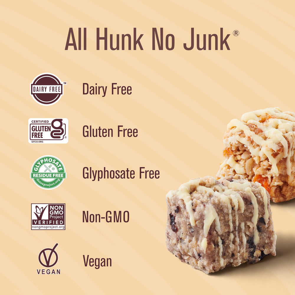 Heavenly Hunks carrot cake drizzle close-up highlighting soft texture and spices