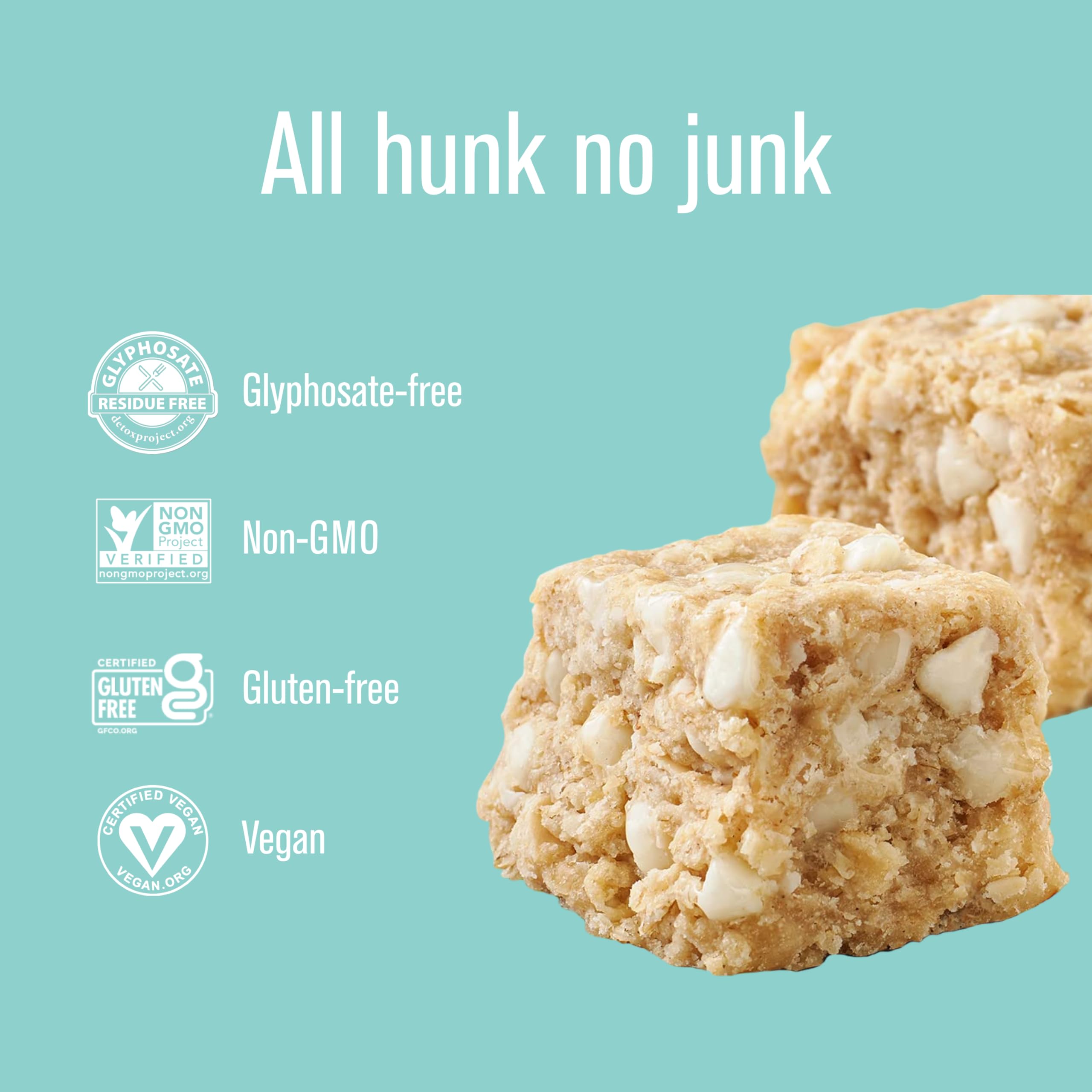 Heavenly Hunks cookie in hand demonstrating soft-baked texture and convenient snackability