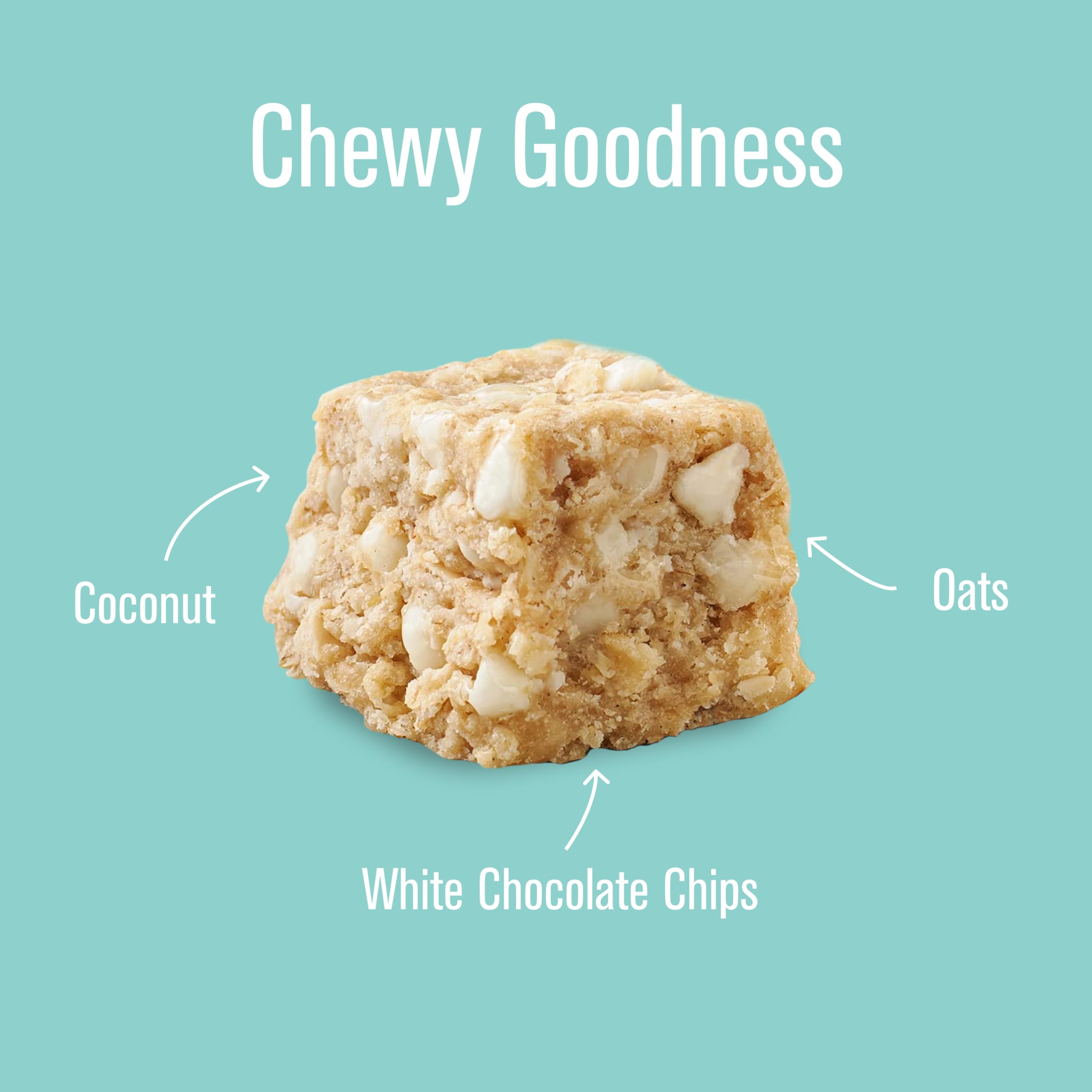 Heavenly Hunks ingredient label close-up emphasizing oats, coconut and transparency
