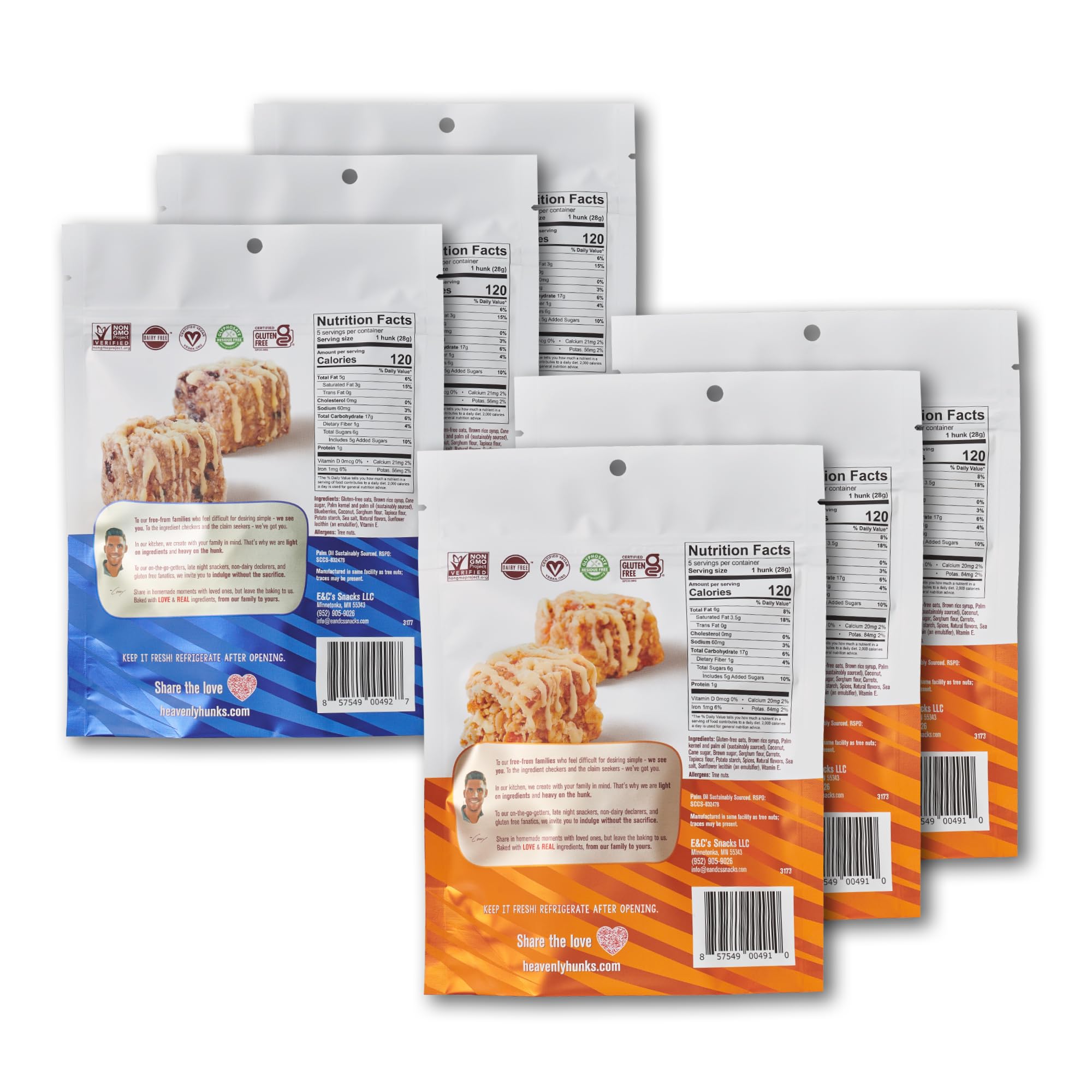 Heavenly Hunks cookies on a coffee table depicting an easy snack with a drink