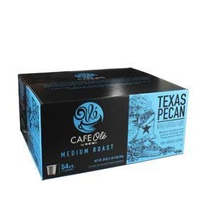 HEB Cafe Olé front packaging showing 54-count pods and flavor benefits