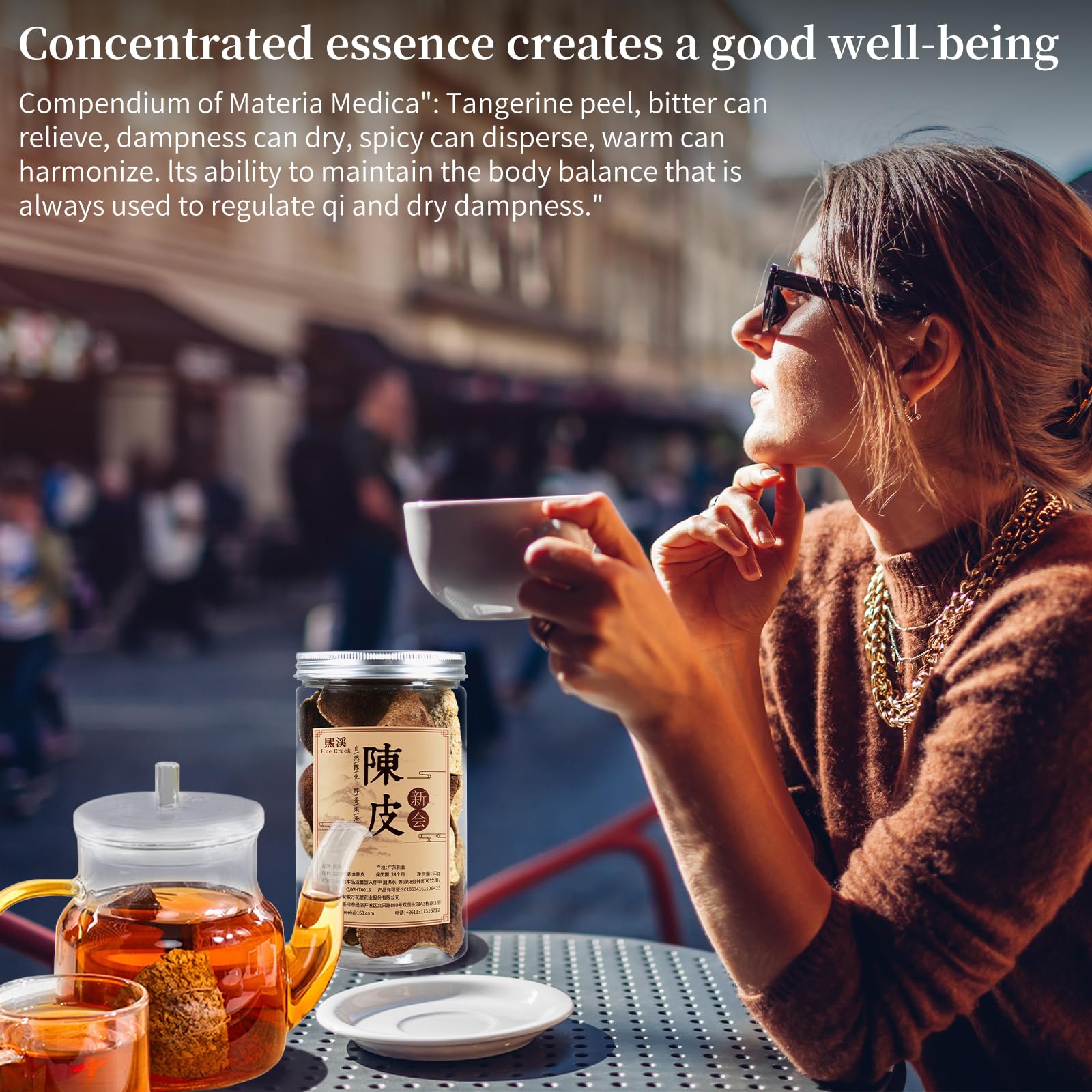 hee creek served tea in a calm kitchen setting highlighting comforting citrus aroma and ritual use