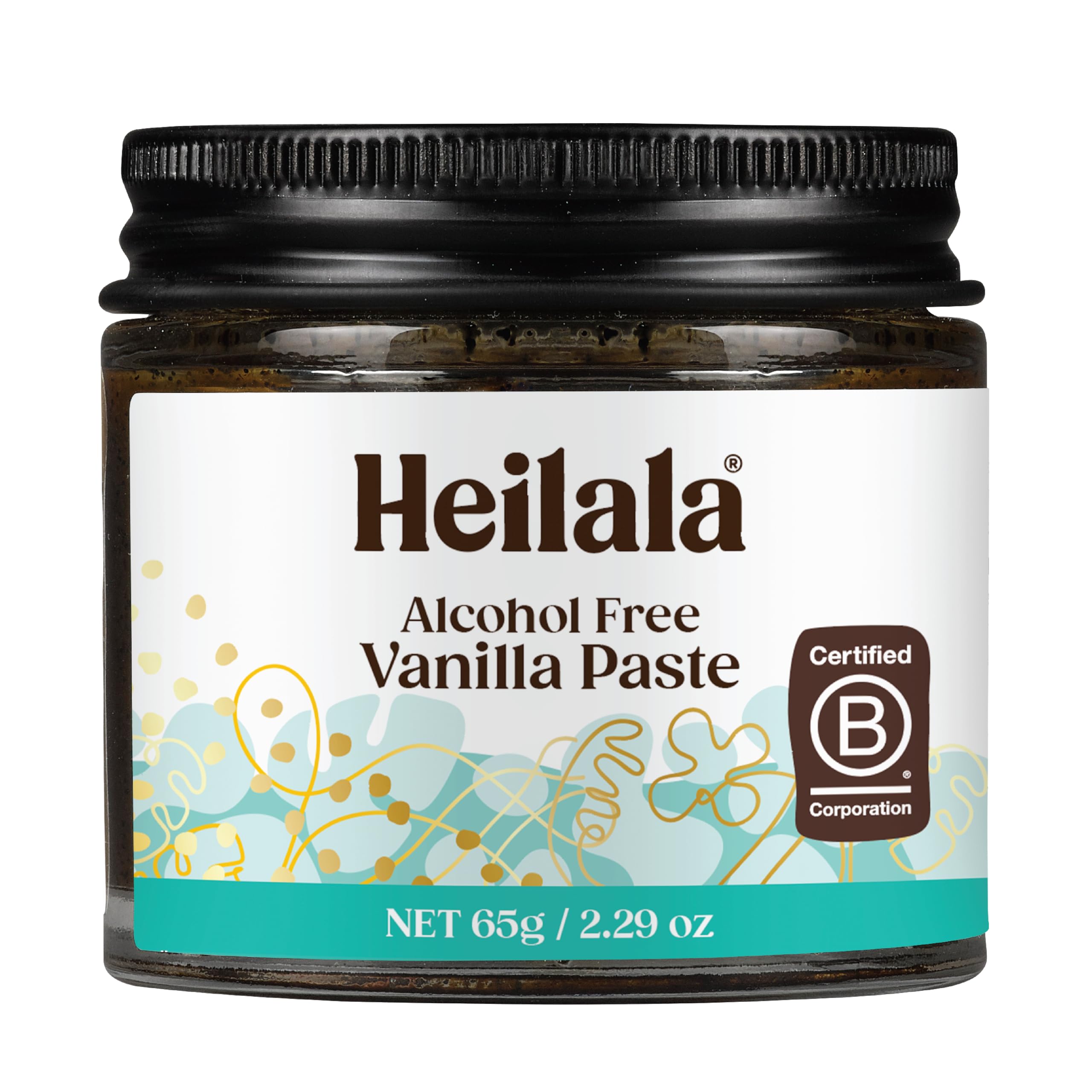 Heilala vanilla paste front jar showing premium packaging and immediate visual appeal