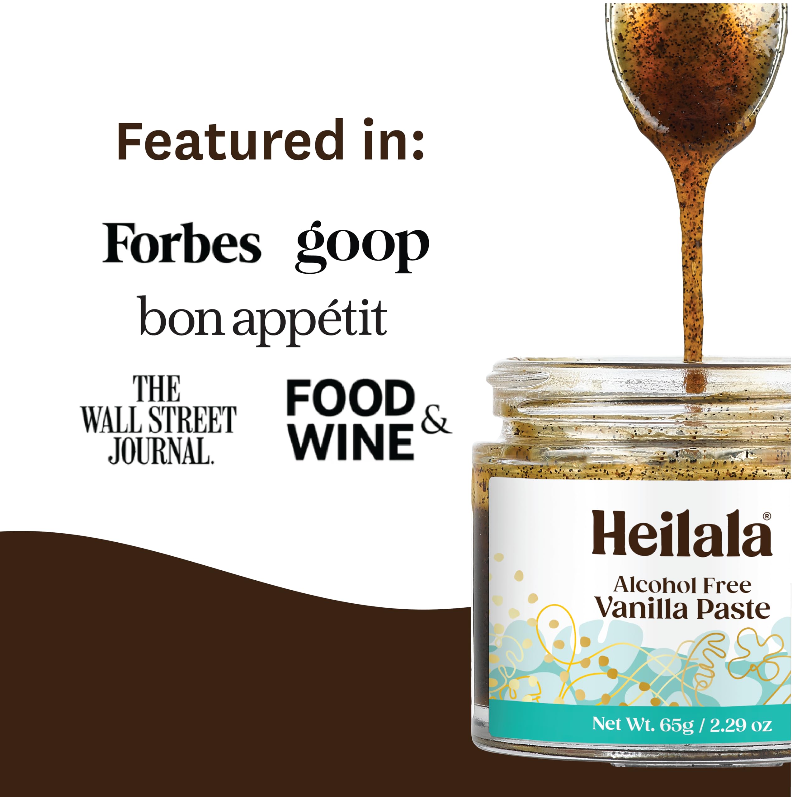 Heilala vanilla paste folded into frosting demonstrating visible seeds and rich taste