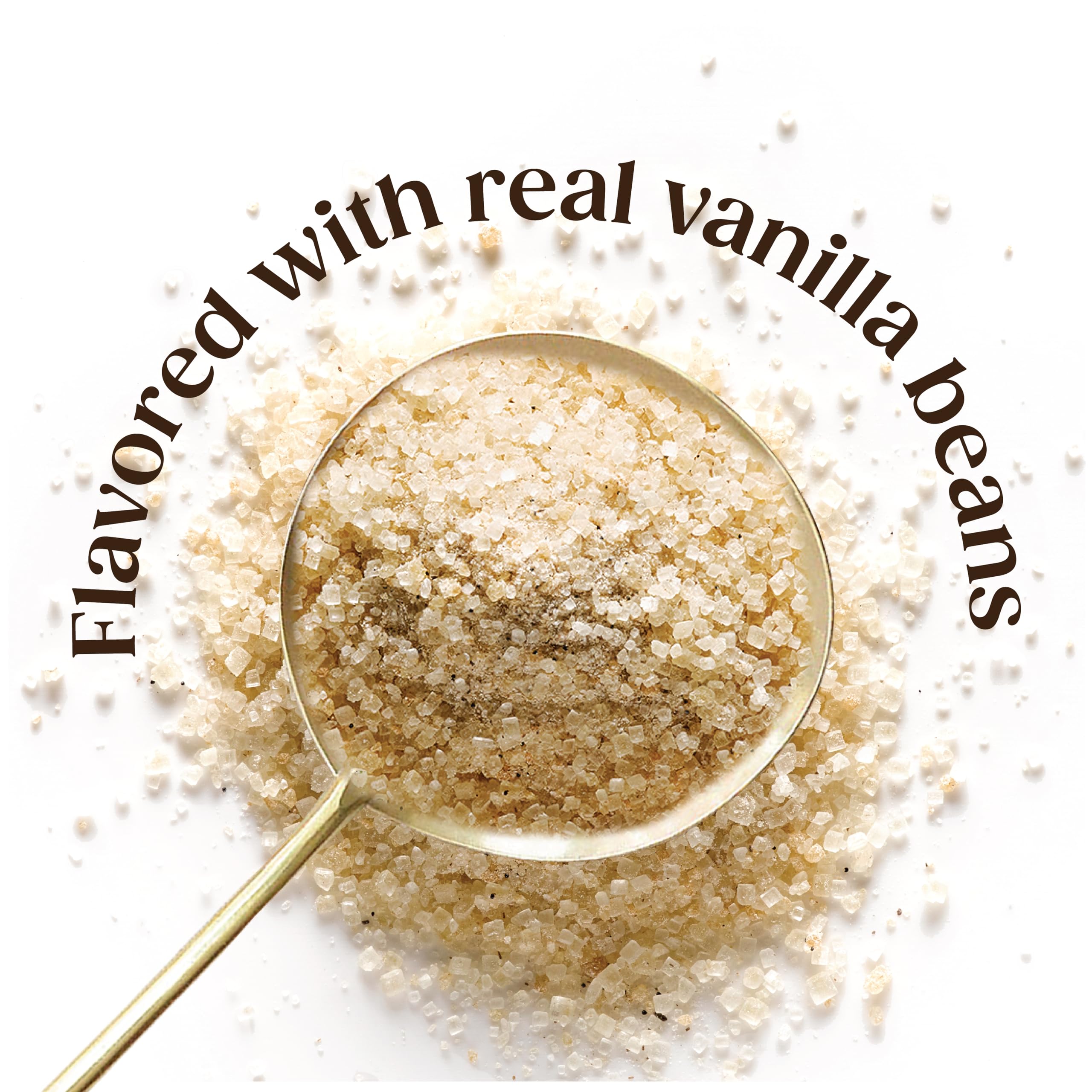 Heilala vanilla sugar dusted on pancakes for gourmet flavor and presentation