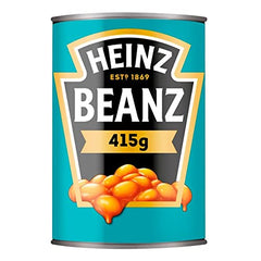 Heinz open can close-up showing sauce texture and easy serving