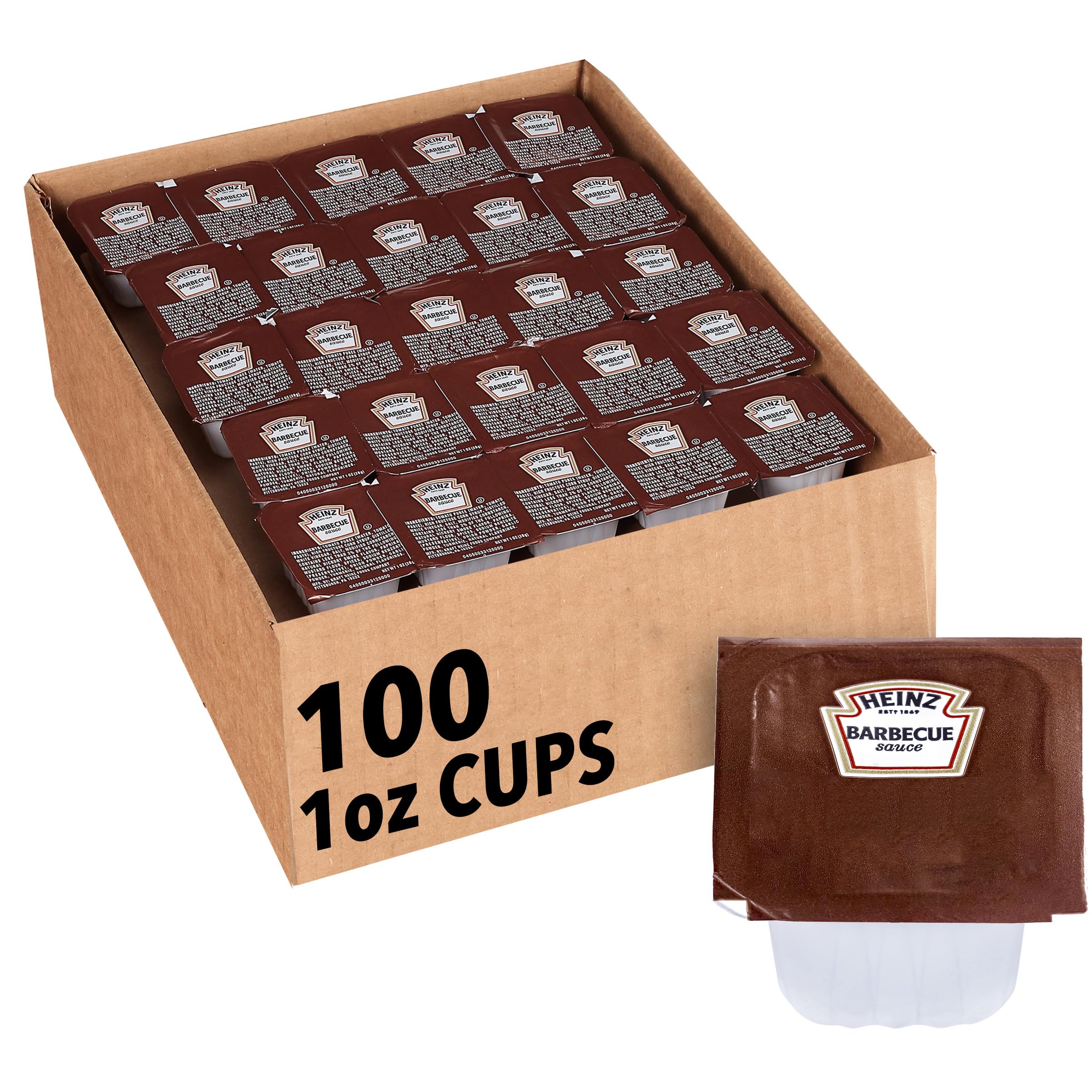 HEINZ front view of sealed single-serve cup showing easy grab-and-go convenience