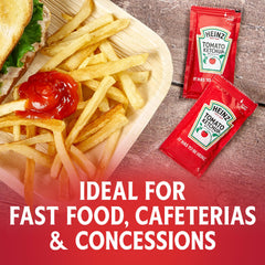 HEINZ packet back label with nutritional info and manufacturing details