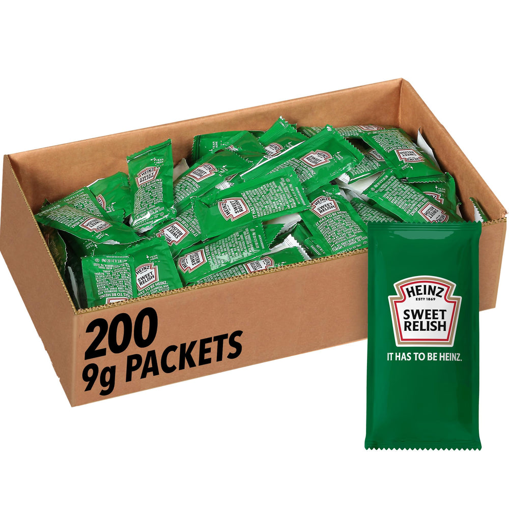 HEINZ front view of sweet relish packet for quick service benefit