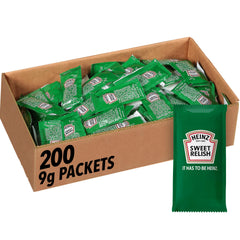 HEINZ front view of sweet relish packet for quick service benefit
