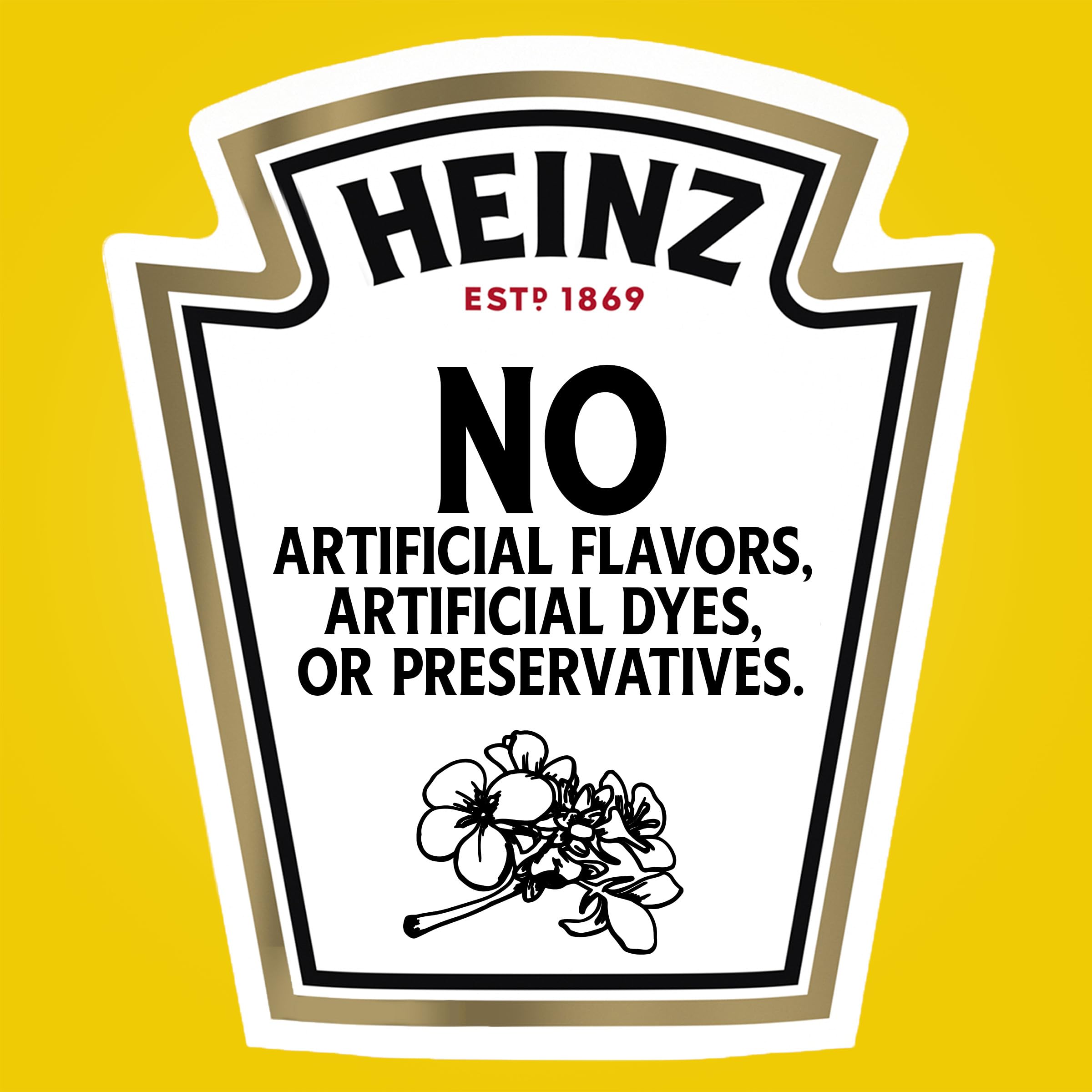HEINZ multiple packets on a table with snacks showing serving versatility