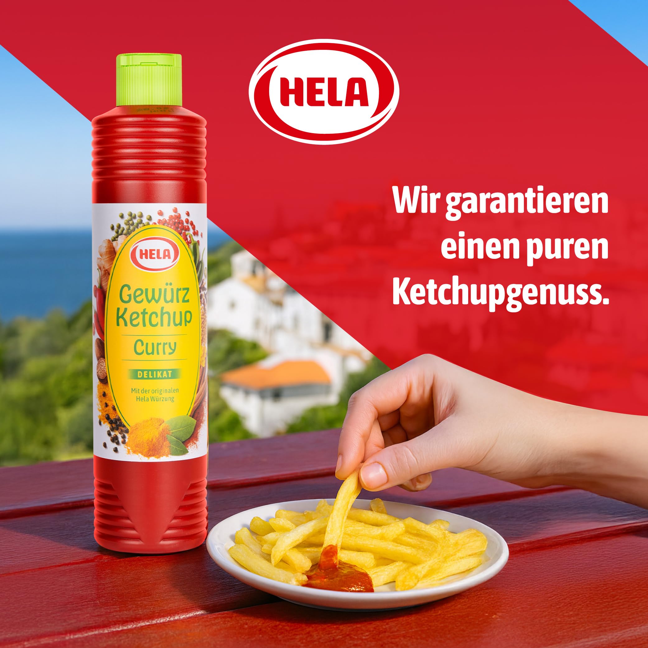 HELA sauce texture on plate showing smooth consistency and versatile use