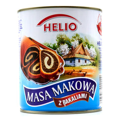 HELIO jar front view showing label and 850 g size for consistent baking supply