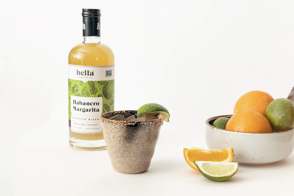 Hella Cocktail Co. frozen margarita in glass showing smooth blend and chill refreshment