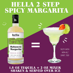 Hella Cocktail Co. bottle held in hand to show 750ml scale benefit: real-world size