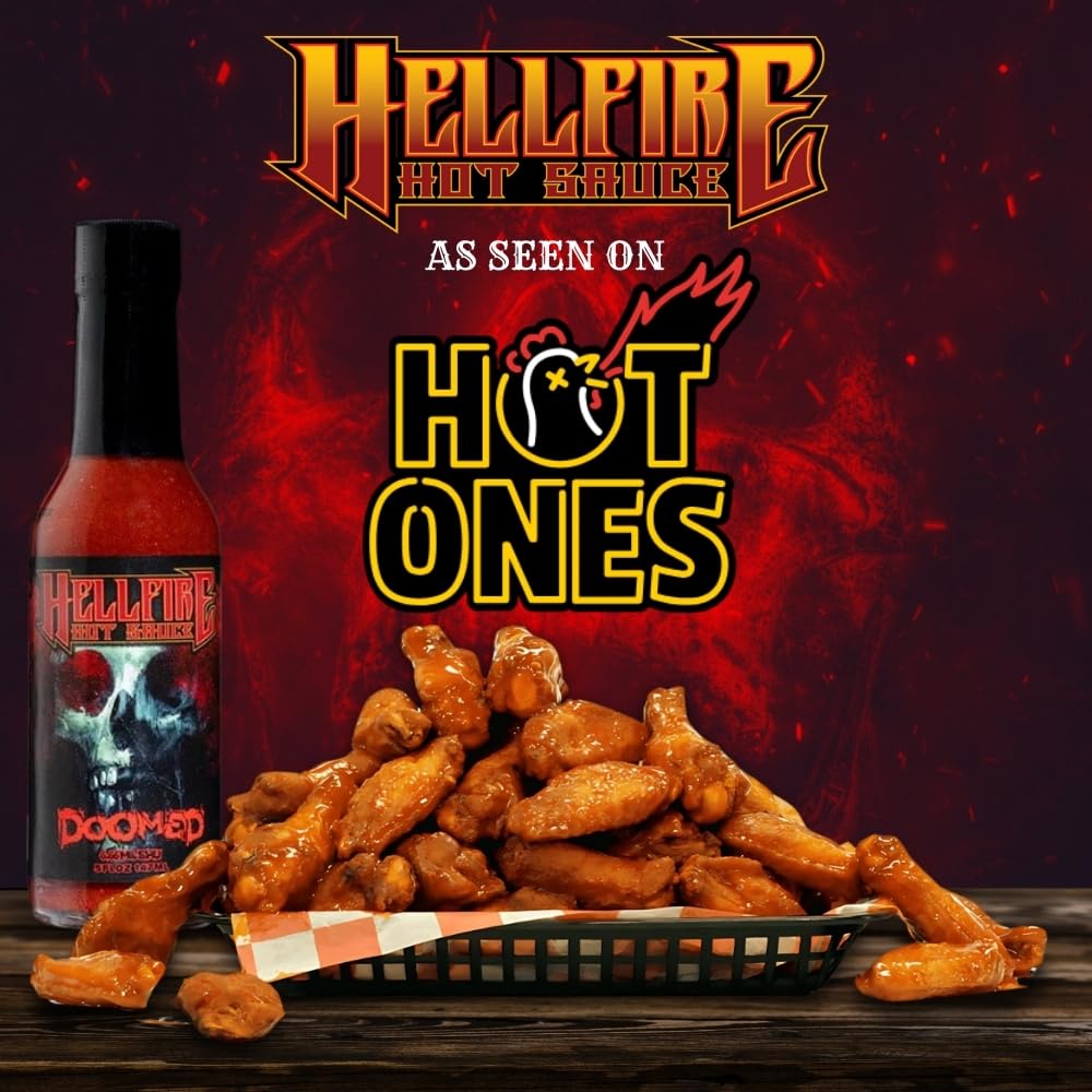 Hell Fire label and nutrition panel close view emphasizing gluten free and vegan friendly benefits