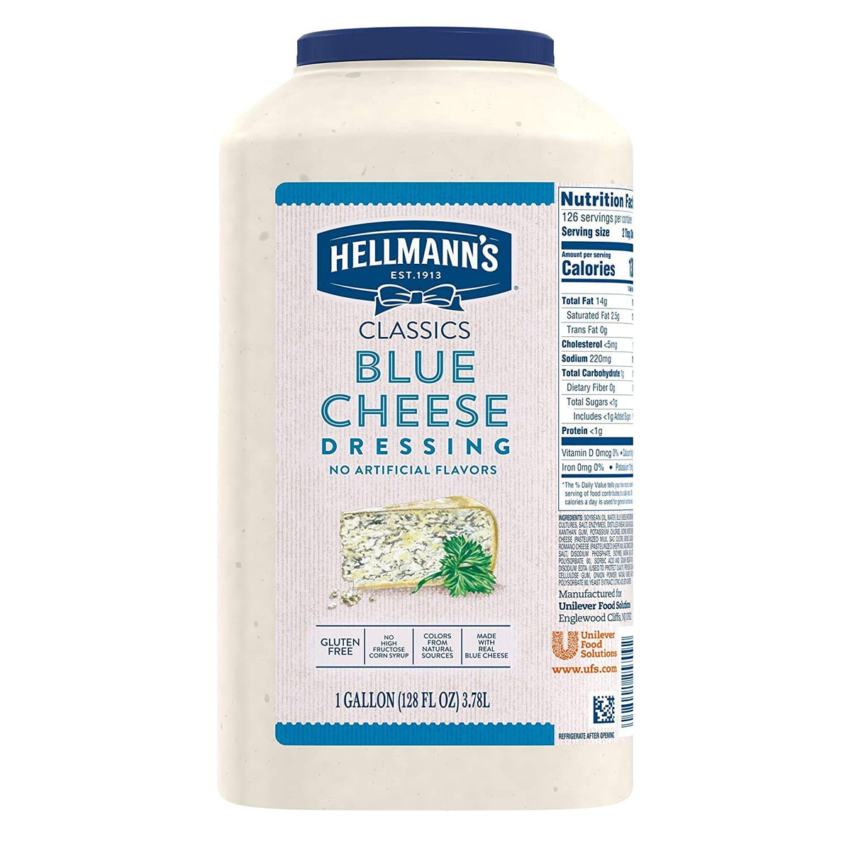 Hellmann's front packaging showing labelling and large-format benefits